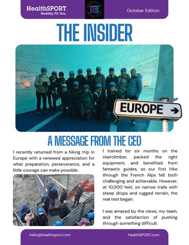 The INSIDER — October Edition cover