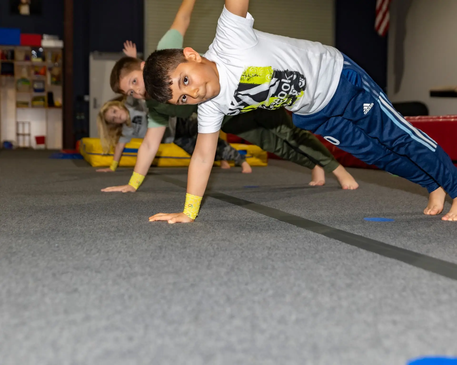 Ninja Academy students training at HealthSPORT Gymnastics Fortuna
